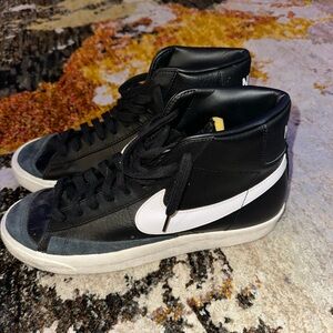Nike Black and White High-Top Sneakers
